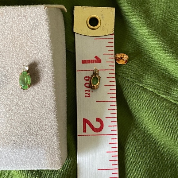 Tru-Kay I August Birthstone Earrings I 14KT GF - Picture 5 of 11